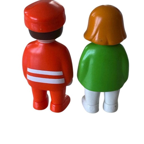 Playmobil figures set of 2, firefighter and child, like new