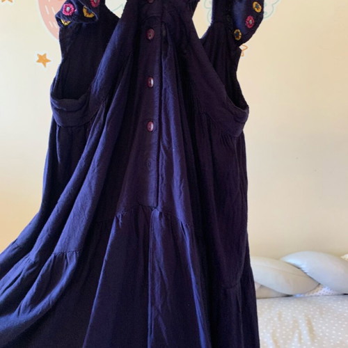 Dpam dress for girl 6 years (116cm) dark blue flawless