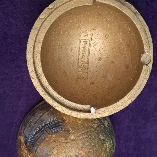 Polystyrene box with decoupage decoration new, 15cm diameter