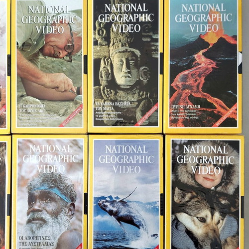 National Geographic VHS Collection of 17 New Sealed Documentaries Dubbed in Greek