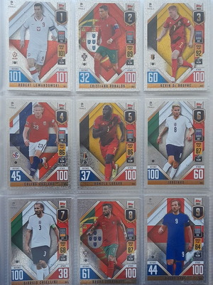 The Road to UEFA Nations League Finals 2022-2023 Match Attax complete set 214 cards like new