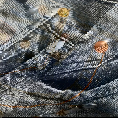 Sugar Care дънкова бермуди размер s-m, ръчно изработени японски с органичен памук