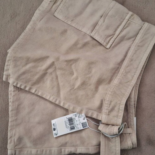 Mango denim skort new, beige, size XS