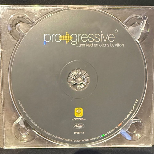 Progressive 2... Unmixed Emotions CD used, electronic music