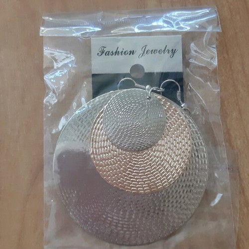 Earrings new, two pairs gold and silver tone