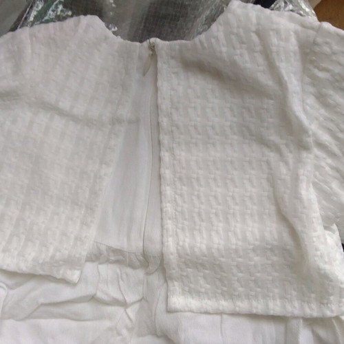 White dress 36 months new for girl