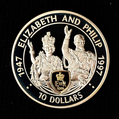 1997 East Caribbean States Silver Proof coin like new with COA