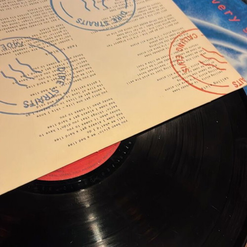 Dire Straits On Every Street vinyl used, original 1991 edition
