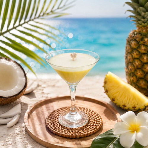 Soy Wax Candle Piña Colada Cocktail New
