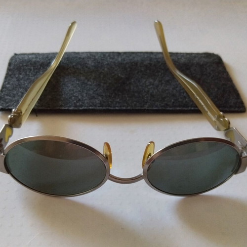 Moschino Vintage Sunglasses M 3029-S Like New, Gunmetal Beige