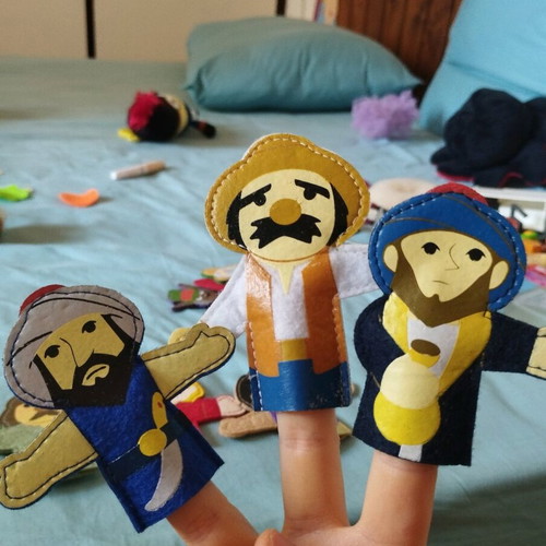 Finger puppets new: Aladdin, Little Red Riding Hood, Ali Baba