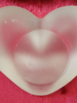 Photo Frames Set of 4 Glass Matte Heart New