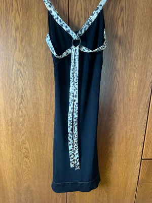 Just Cavalli midi viscose dress like new, size L, black