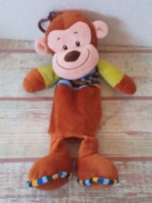 Plush school pencil case monkey like new