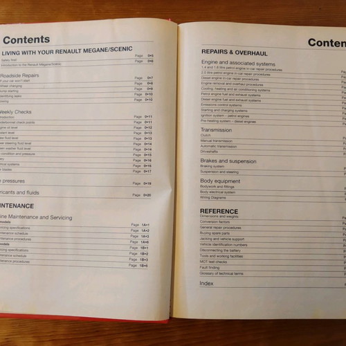 Haynes Service and Repair Manual για Renault Megane και Scenic μεταχειρισμένο