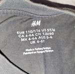 Lion King κοντομάνικη μπλούζα H&M μαύρη μεταχειρισμένη, μέγεθος 116 cm