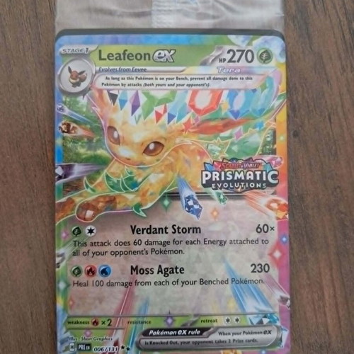 Leafeon ex PRE 006/131 sealed stamped Pokemon card new