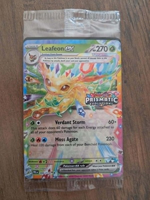 Leafeon ex PRE 006/131 sealed stamped Pokemon card new