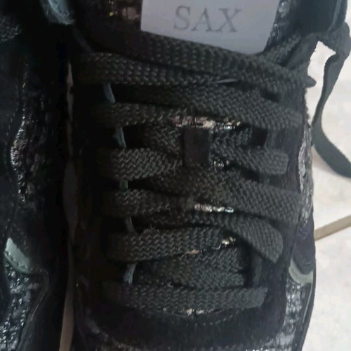 Sax sneakers women's size 39 new, black athletic shoes