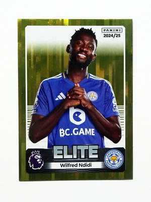 Panini Premier League 2025 Gold Parallel Sticker - Wilfred Ndidi (Leicester City)