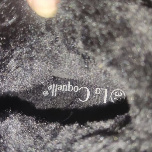La Coquette ankle boots size 37 new with fur and velcro