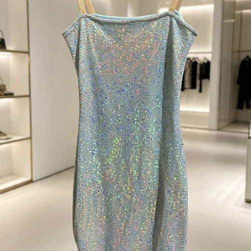 Party dress with shiny effect, elastic, Gone Kanagh special collection, new