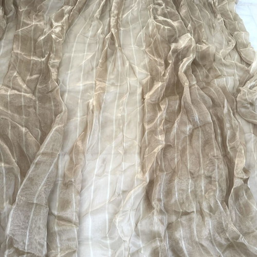 Curtains set of 3 gold beige, like new, large size 2.73x3m