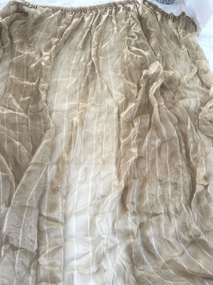Curtains set of 3 gold beige, like new, large size 2.73x3m