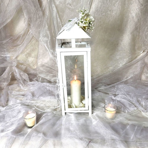 White iron lantern used 60cm