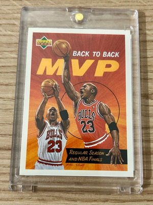 Κάρτα Michael Jordan Chicago Bulls Back to Back MVP Upper Deck NBA 1992 σαν καινούργιο