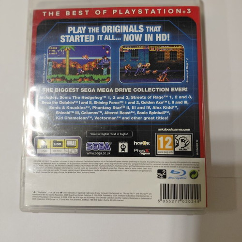 Megadrive Essentials PS3 game used, action fighting puzzle