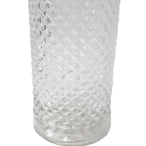 Vintage Diamond Glass Carafe 700 ml like new, lead-free