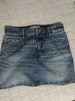 Zara jean skirt size XS, like new, blue