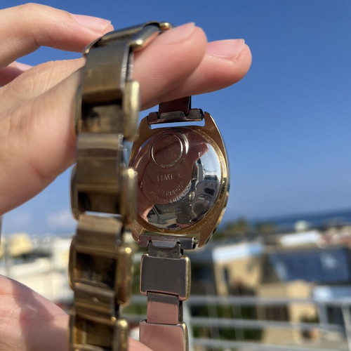 Timex vintage wristwatch used, defective, multicolor