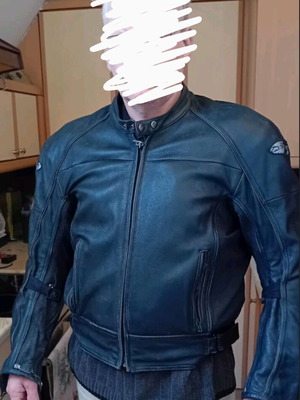 Joe Rocket XL motorcycle jacket used, black leather