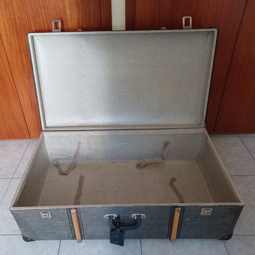Vintage 70's suitcase trunk, large, 85×50×30 cm