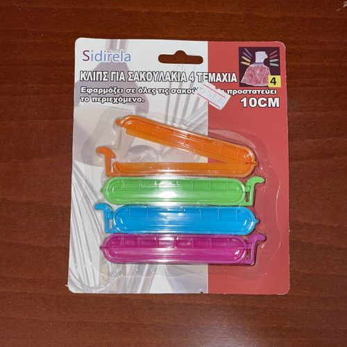 Sidirela set of 4 bag sealing clips 10 cm