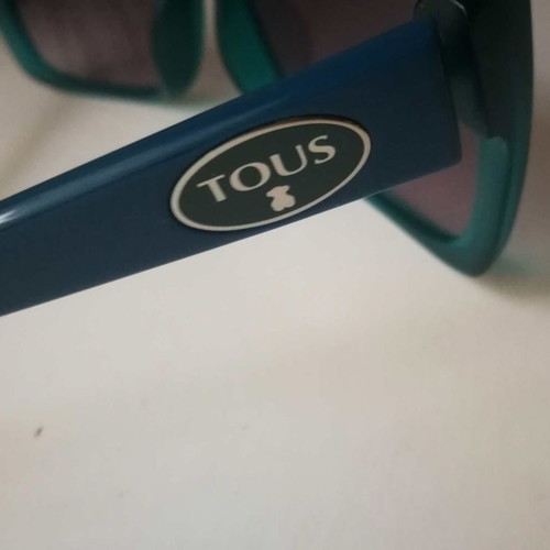 Tous sunglasses used, petrol color