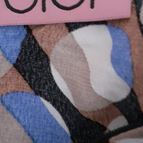 GIGI dress like new, viscose, size S, blue and brown with side slits