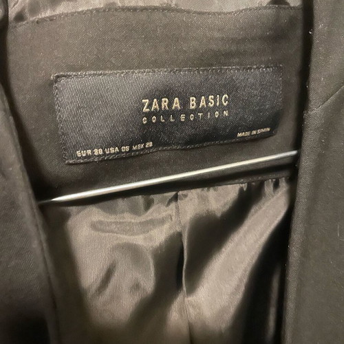 Zara mid-length jacket used, black, size M
