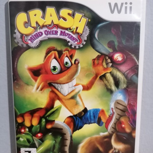 Crash Mind Over Mutant empty case with cover and manual for Nintendo Wii