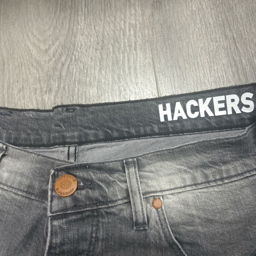 Men's gray denim shorts like new, size 34
