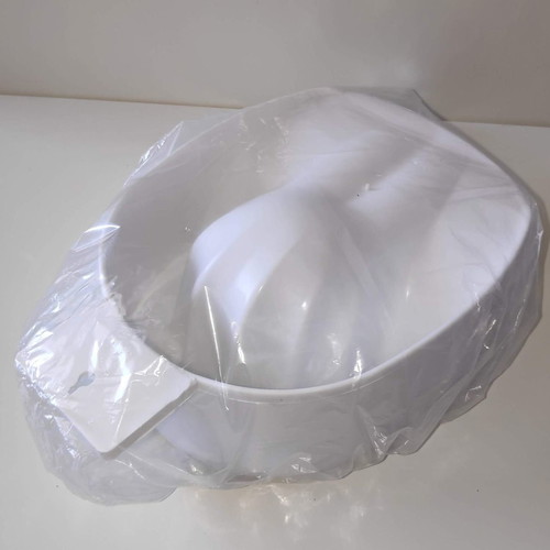 Plastic manicure bowl white, new, pack of 6 pieces
