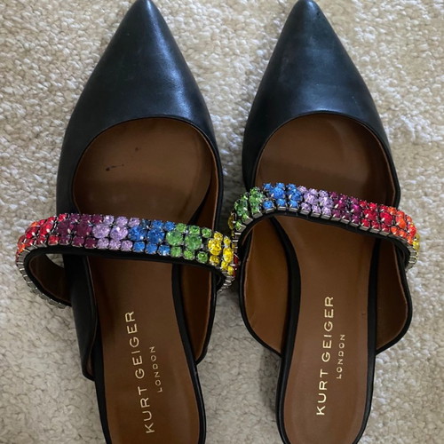 Kurt Geiger flat shoes used, size 38