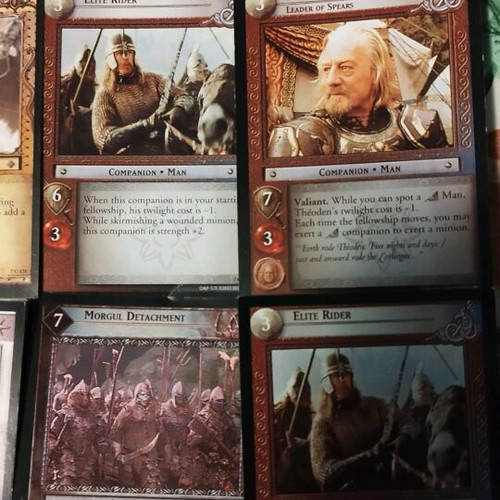 Lord of the Rings cards like new, set of 17
