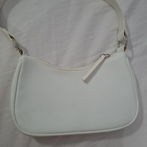 H&M white shoulder bag