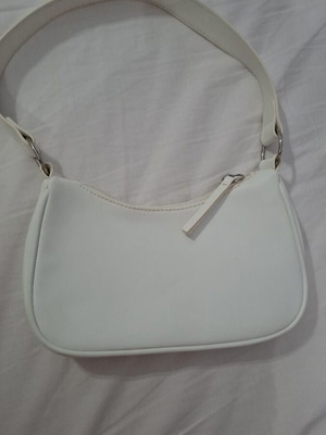 H&M white shoulder bag