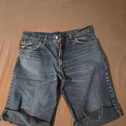 Men's Jean bermuda shorts used, pack of 4, waist size 44cm