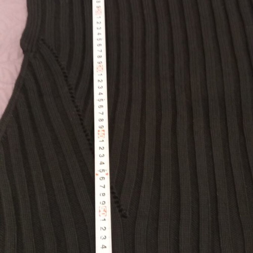 Zara sleeveless sweater, black, size L