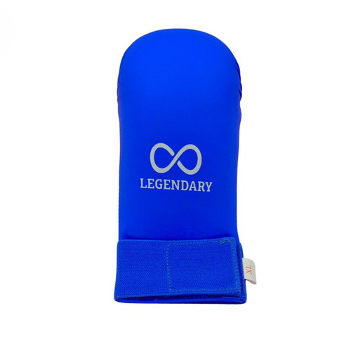 Legendary karate gloves PU and sponge blue XS-XL new